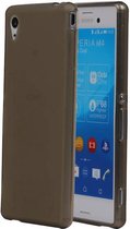 TPU Backcover Case Hoesje voor Sony Xperia M4 Aqua Grijs