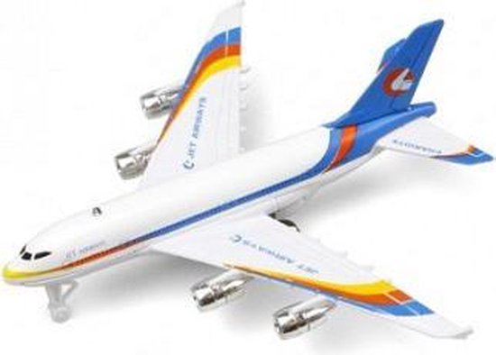 versus Treinstation pepermunt Speelgoed vliegtuig Jet Airways 19 x 17 cm | bol.com