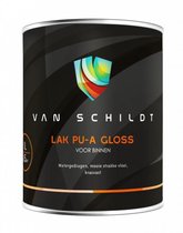 van Schildt Lak PU-A Gloss Watergedragen Acryl Slijt- en krasvaste Trappen en Keukenverf voor binnen 1 Liter. Alle kleuren