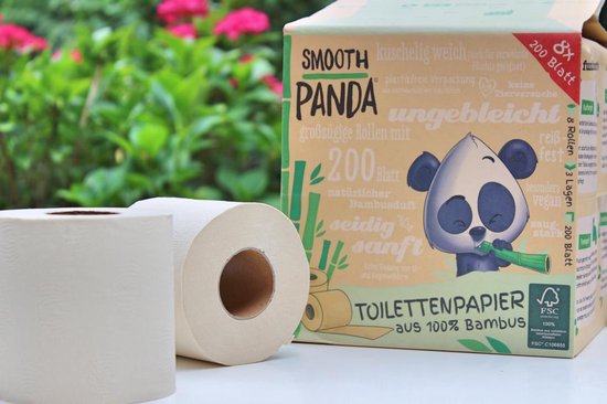 Druppelen Megalopolis cap PLASTICVRIJ | Smooth Panda Bamboe toiletpapier 48 rol | bol.com