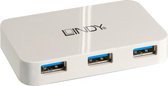 LINDY LINDY USB 3.1/3.0 Hub Basic 4 Port 4 poorten USB 3.2 Gen 1-hub Wit