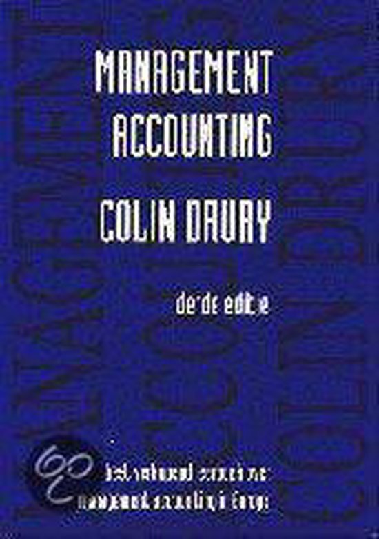 Cover van het boek 'Management accounting' van Colin Drury