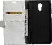 Litchi cover wallet case hoesje LG X screen wit