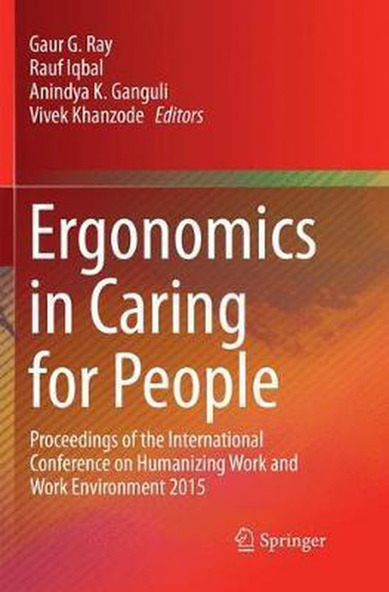 Ergonomics in Caring for People - cover