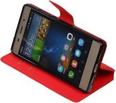 BestCases.nl Rood Huawei P8 Lite TPU wallet case booktype hoesje HM Book