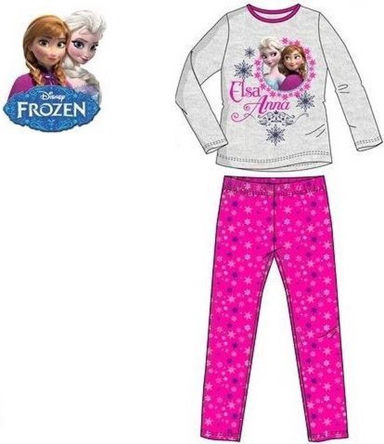 metgezel Continentaal bouw Frozen pyjama 110 cm Grijs | bol.com