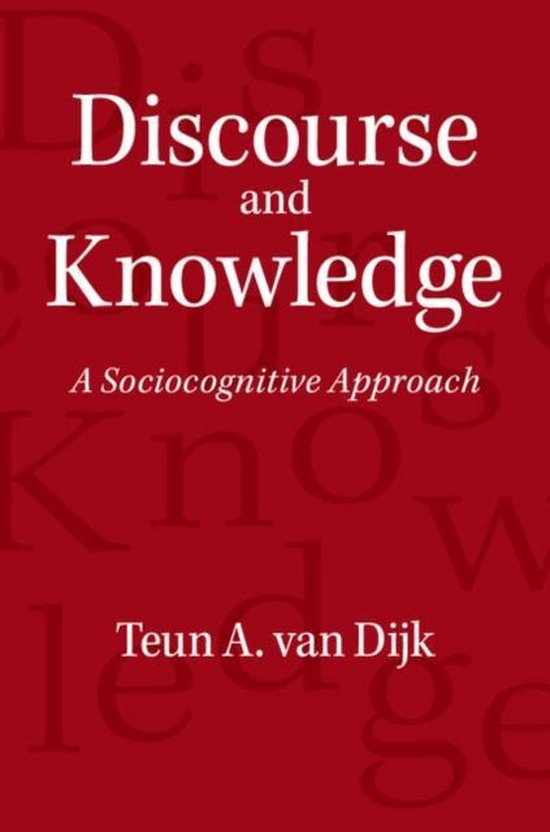 Discourse & Knowledge 9781107416550 Teun A. van Dijk Boeken