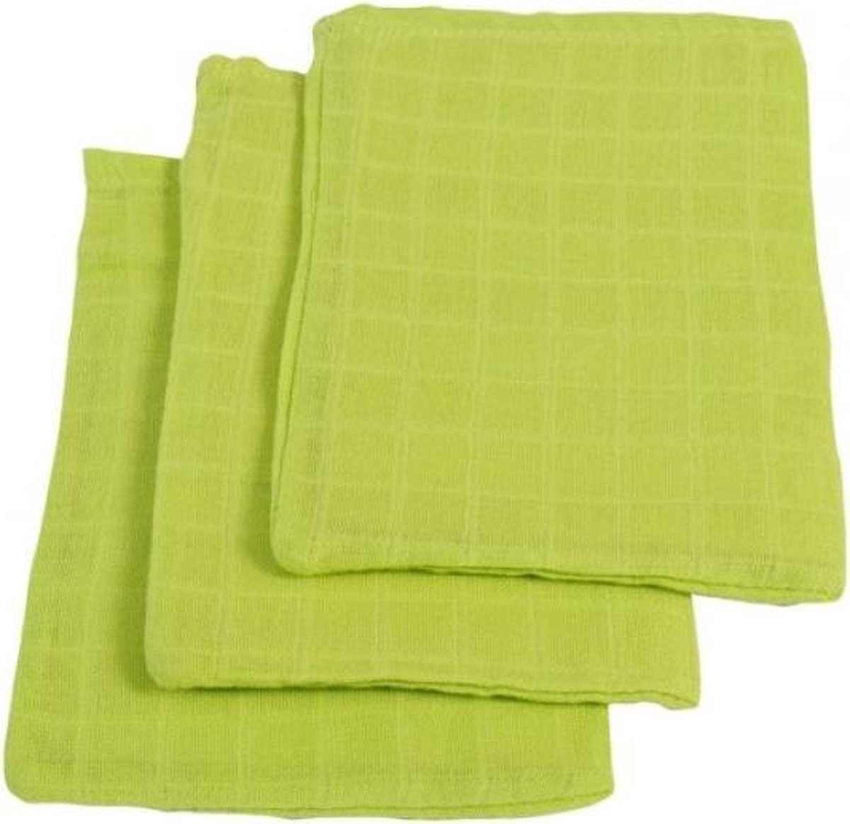 Jollein - Hydrofiel washandje (3pack) - Lime