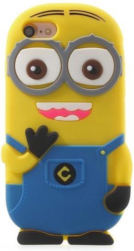 Lichaam varkensvlees Ontwapening Glisten Cute 3D Cartoon Lovely Despicable Me Minion Silicone Back Cover  Cover voor... | bol.com