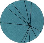 Lorena Canals - Vloerkleed rond Trace - petroleum