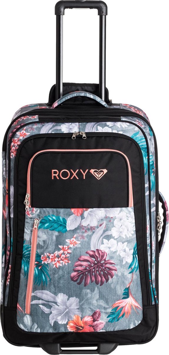 Roxy Reiskoffer - Unisex - zwart/roze/grijs/blauw | bol.com