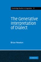 Cambridge Studies in LinguisticsSeries Number 8-The Generative Interpretation of Dialect