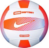 Nike Beachvolleybal - wit/oranje/zilver Maat 5
