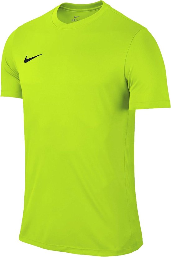 Nike Park VI SS Teamshirt Junior Sportshirt - Maat 158  - Unisex - geel Maat XL - 158/170