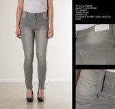 New Star dames broek skinny jeans Sardinie grey denim - maat 26