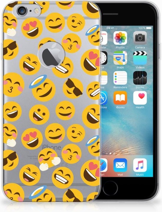 Coque Téléphone pour Apple iPhone 6 Plus | 6s Plus Housse TPU Silicone Etui  Emoji | bol