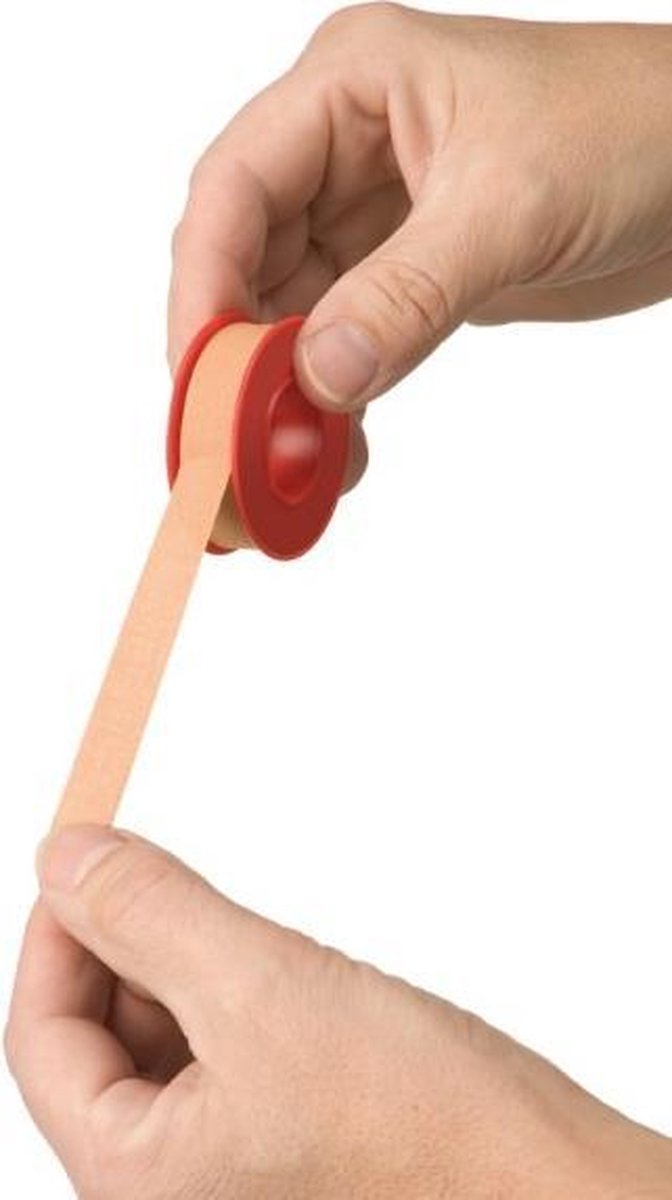 Goedkoopste HEKA plast hechtpleister textiel ring 5 m x 1,25 cm niet steriel