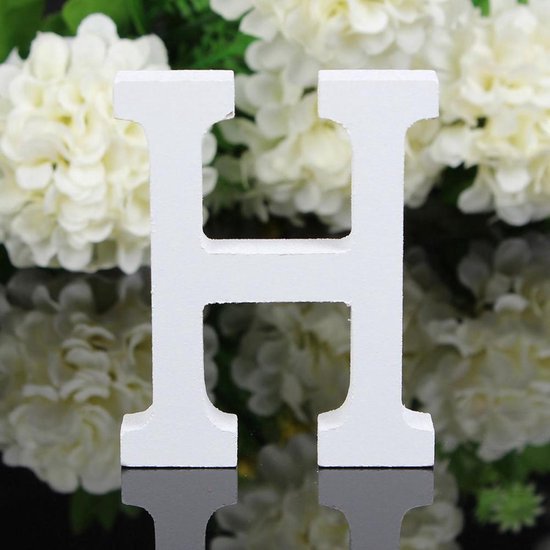 4 Stuks Mooie Decoratieve Letters Wit - Home - Home Decor - Vensterbank - Raamkozijn
