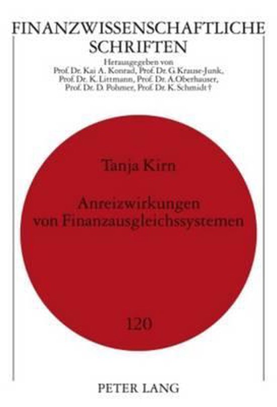 Anreizwirkungen von Finanzausgleichssystemen - cover
