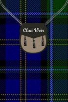 Clan Weir Tartan Journal/Notebook