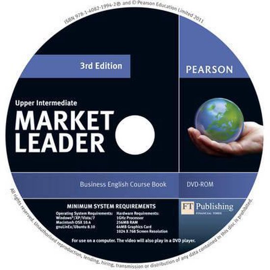 Market Leader 3rd edition Upper Intermediate DVD-Rom for pack | Dvd's | bol