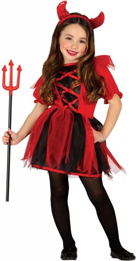 Verwachten namens strand Halloween Kostuum Kind Duivel Meisje | bol.com