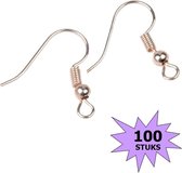 Fako Bijoux® - Crochets pour boucles d'oreilles - Doré rose - 100 pcs
