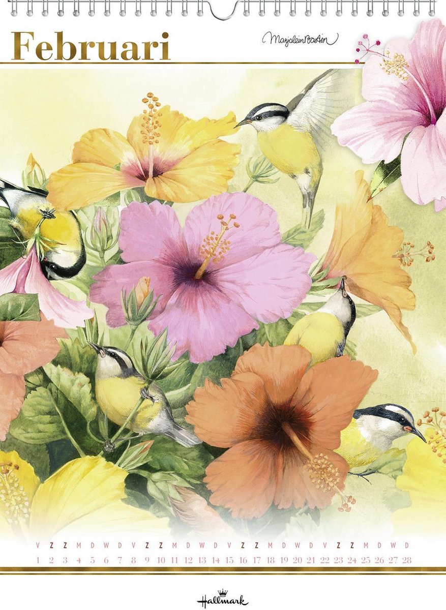 Bol Hallmark Maandkalender XL Marjolein Bastin Ijsvogel 2019 bol-hallmark-maandkalender-xl-marjolein-bastin-ijsvogel-2019