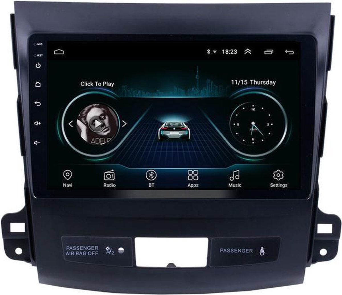 Navigatie radio Mitsubishi Outlander 2006-2014, Android 8.1, Apple Carplay,  9 inch scherm, | bol