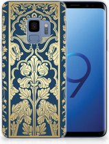 TPU Siliconen Hoesje Geschikt voor Samsung S9 Golden Flowers