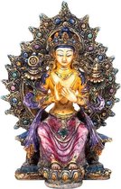 Yogi & Yogini naturals Maitreya Boeddha gekleurd (10x7x15 cm)