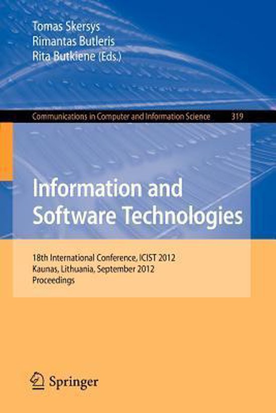 Information and Software Technologies - cover