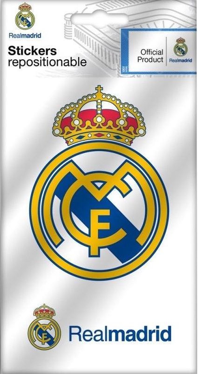 Real Madrid Stickers Logo 2 Stuks