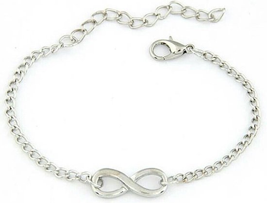 Juwelen - Armband - Infinity - Zilverkleurig - 22cm | bol.com