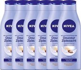 Nivea Body Milk Zijdezacht Voordeelverpakking 6 X 400 ML