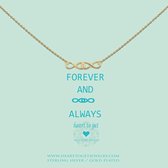 Heart to Get - Ketting met hanger - Goudkleurig - Infinity