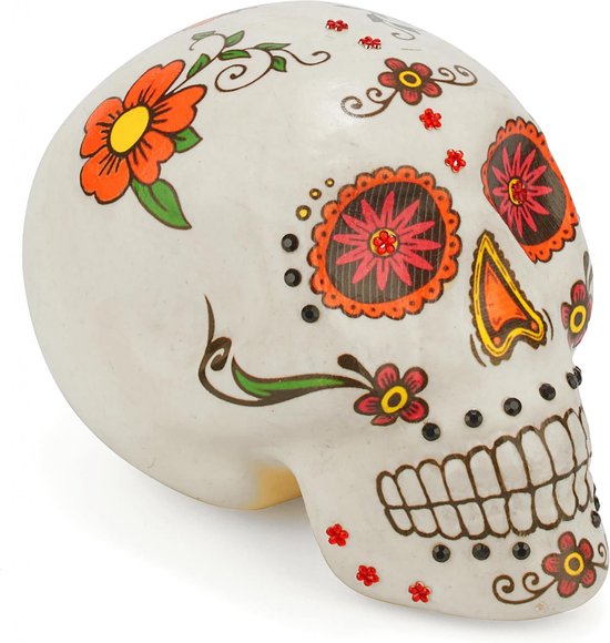 Vegaoo - Kleurrijke Dia de los Muertos schedel decoratie