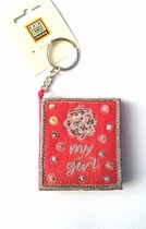 Fairtrade original Sleutelhanger/Fotolijstboekje "My Girl"