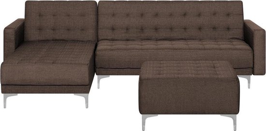 Beliani ABERDEEN – Slaapbank – Bruin – polyester