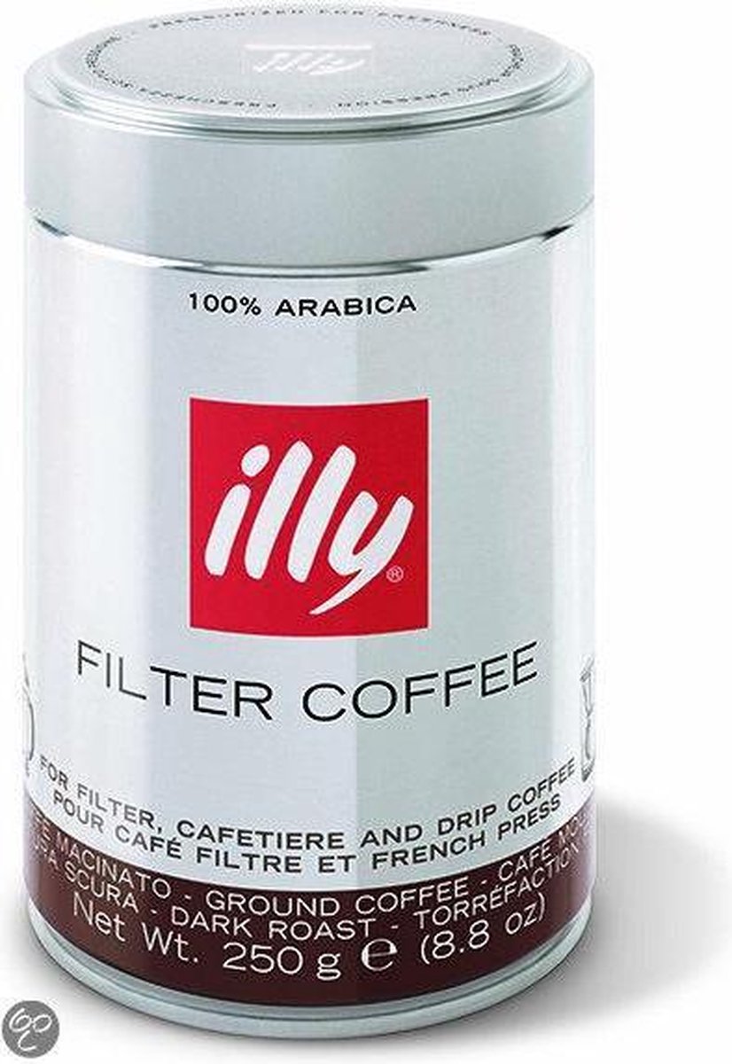 Noord Amerika Voorzichtigheid Overeenkomend illy Gemalen Koffie Grove Maling Donker - 6 x 250 gram | bol.com
