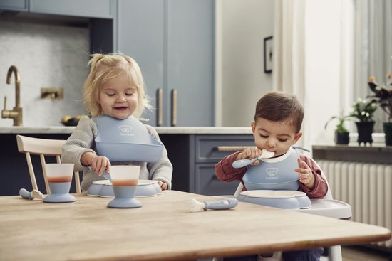 BabyBjörn Baby Serviesset - 4 delig - Pastelblauw van Babybjörn — afbeelding 2