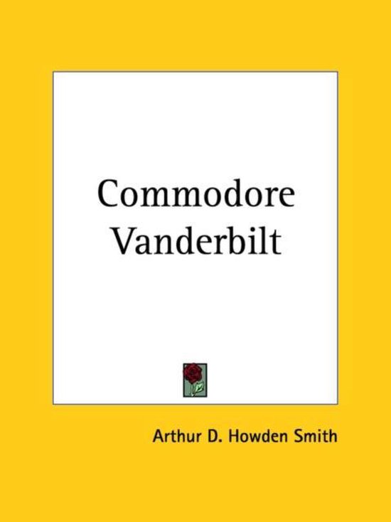 Commodore Vanderbilt (1928) - cover