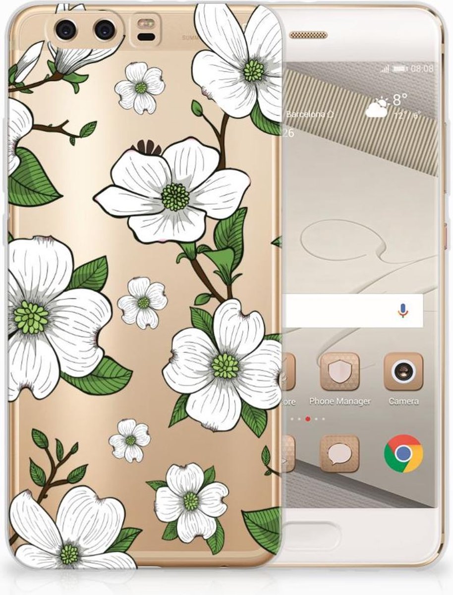 Huawei P10 Plus TPU Case Dogwood Flowers