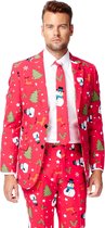 OppoSuits Christmaster - Heren Kostuum - Rood - Kerstpak - Maat 62