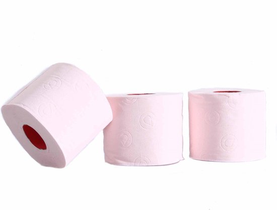 Rand tapijt Verwisselbaar Roze toiletpapier (6 st.) - lichtroze Renova toiletrol - Babyshower meisje  feest... | bol.com