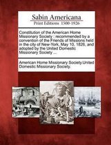 Constitution of the American Home Missionary Society