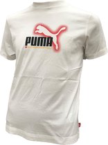 Puma T-shirt Since 1948 Maat 128 Wit/Rood