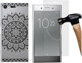 MP Case glasfolie tempered screen protector gehard glas voor Sony Xperia XZ Premium + Gratis Tribal TPU case hoesje voor Sony Xperia XZ Premium