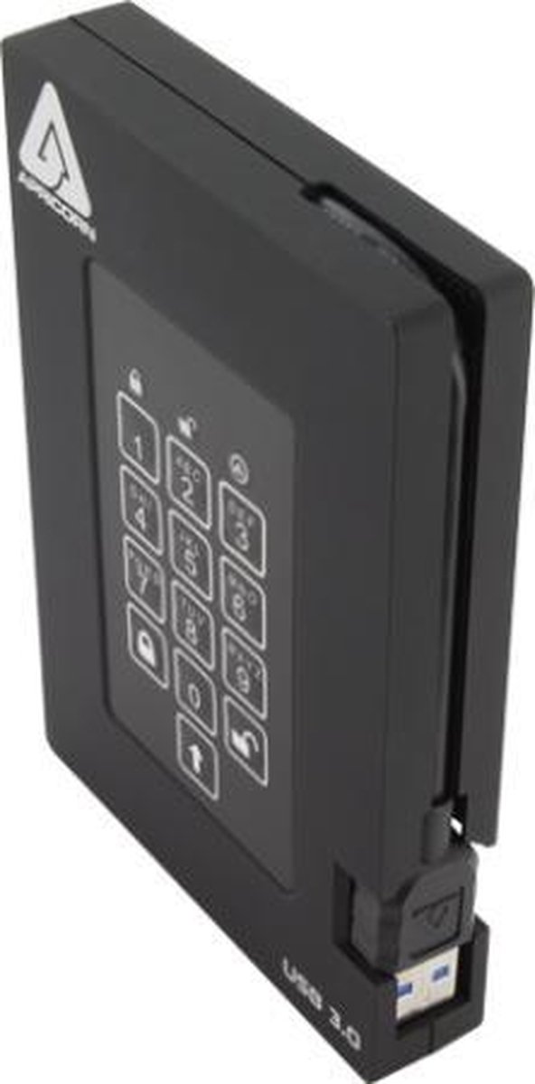 Apricorn Padlock Fortress - FIPS validated, 2TB USB 3.0 van Merkloos — afbeelding 4