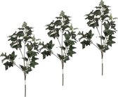 3x Groene Hedera/klimop kunsttakken kunstplanten 55 cm - Kunstplanten/kunsttakken - Kunstbloemen boeketten